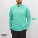 بلوز مردانه یقه کوبایی پنبه کشی ماراتن