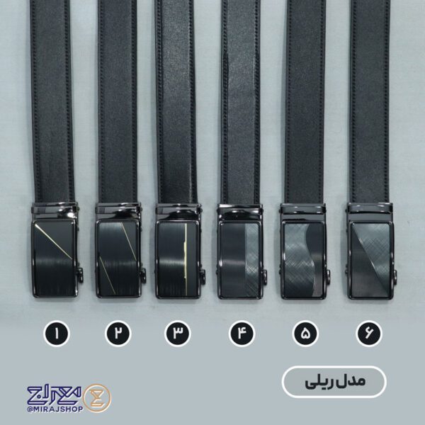 کمربند مردانه چرم طبیعی ریلی چکامَن - Image 2