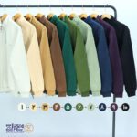 بلوز مردانه پنبه سلانیک نیم زیپ