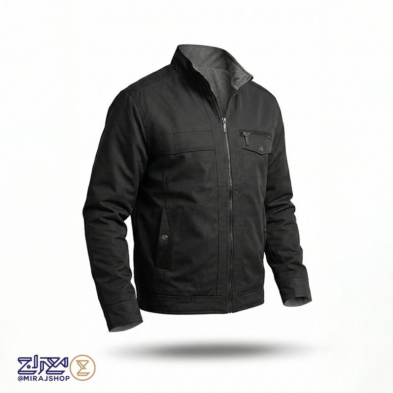 کاپشن مردانه کتان مخمل‌ دوزی