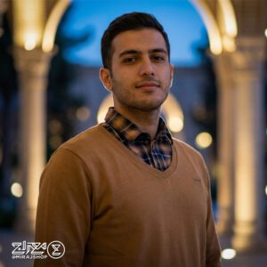 بلوز مردانه پنبه سلانیک یقه پیراهنی