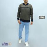بلوز مردانه پنبه ژاکارد یقه دار
