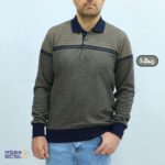 بلوز مردانه پنبه ژاکارد یقه دار