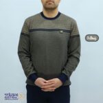 بلوز مردانه پنبه ژاکارد یقه گرد