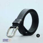 کمربند مردانه چرم طبیعی زبانه دار چکاوک - Image 3