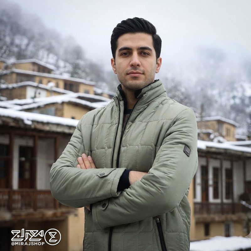 کاپشن مردانه چنل دوزی اعلاء