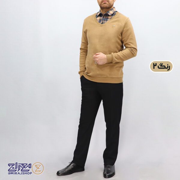 بلوز مردانه پنبه سلانیک یقه پیراهنی