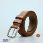 کمربند مردانه چرم طبیعی زبانه دار چکاوک - Image 10