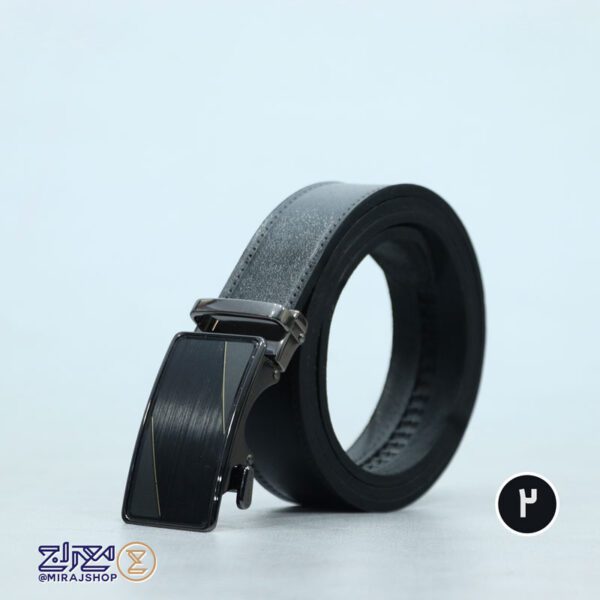 کمربند مردانه چرم طبیعی ریلی چکامَن - Image 9