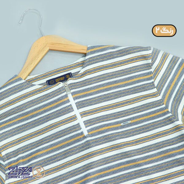 بلوز مردانه پنبه رینگر نیم‌ زیپ