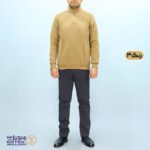 بلوز مردانه پنبه سلانیک نیم زیپ