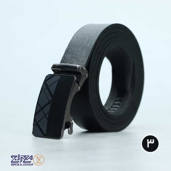 کمربند مردانه چرم طبیعی ریلی چکامه - Image 5