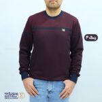 بلوز مردانه پنبه ژاکارد یقه گرد