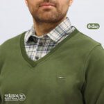 بلوز مردانه پنبه سلانیک یقه پیراهنی