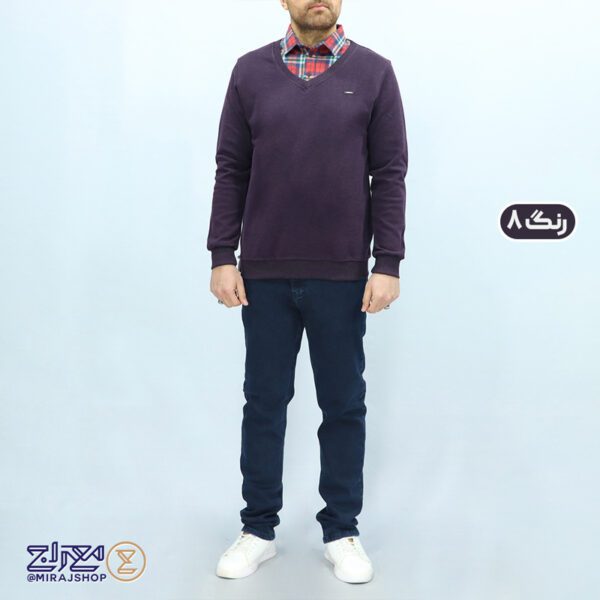 بلوز مردانه پنبه سلانیک یقه پیراهنی