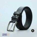 کمربند مردانه چرم طبیعی زبانه دار چکاوک - Image 4