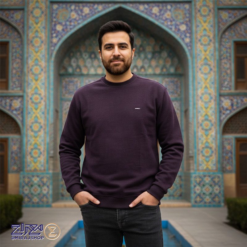 بلوز مردانه پنبه سلانیک یقه گرد سری 2