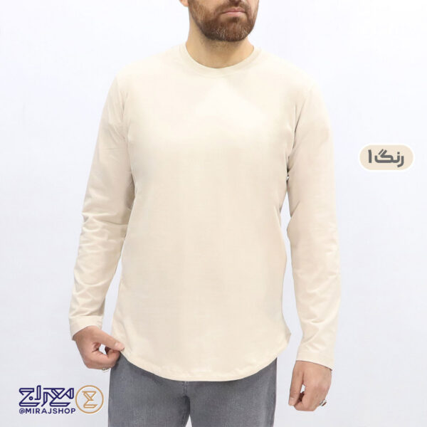 تیشرت مردانه پنبه کشی لانگ