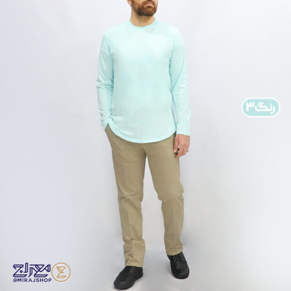 تیشرت مردانه پنبه کشی لانگ