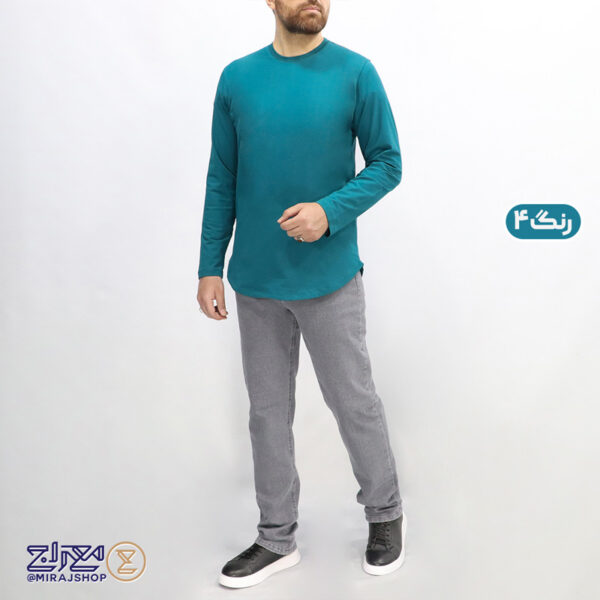 تیشرت مردانه پنبه کشی لانگ