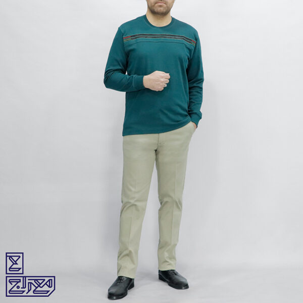 بلوز‌ پنبه‌ یقه‌ گرد‌ آستین‌ بلند 1261