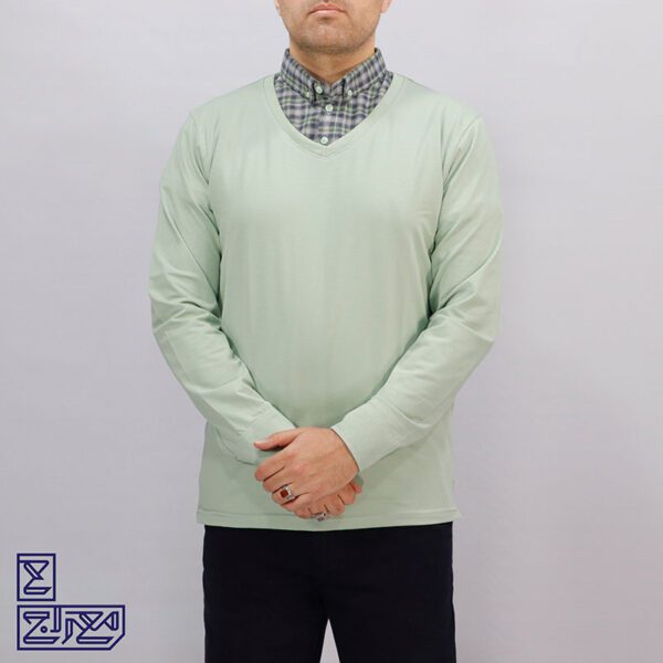 بلوز پنبه ماراتن یقه پیراهنی 1295