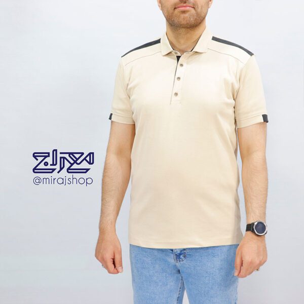 تیشرت پنبه فانریپ یقه دار 1950