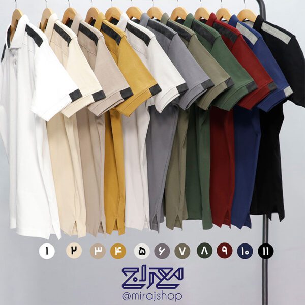 تیشرت پنبه فانریپ یقه دار 1950