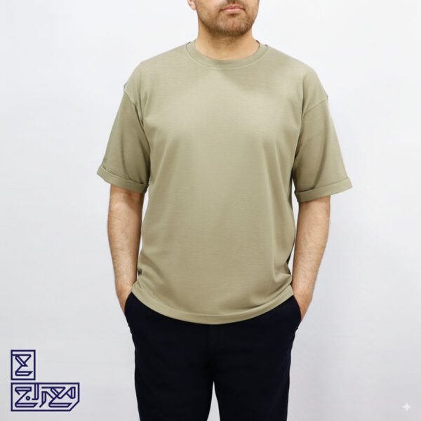 تیشرت پنبه ماکان آستین پاکتی