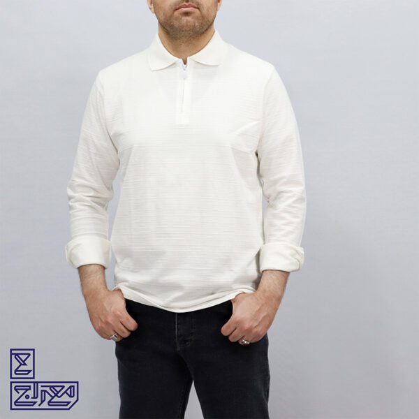 بلوز پنبه نیم زیپ