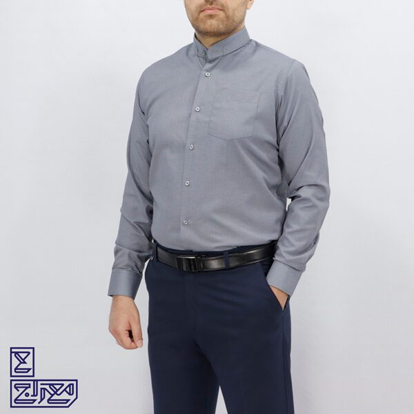 پیراهن تترون یقه دیپلمات دوبل