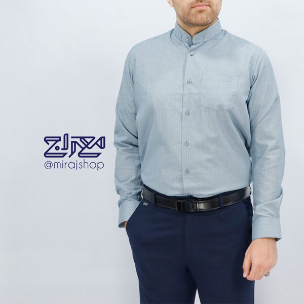 پیراهن تترون یقه دیپلمات دوبل