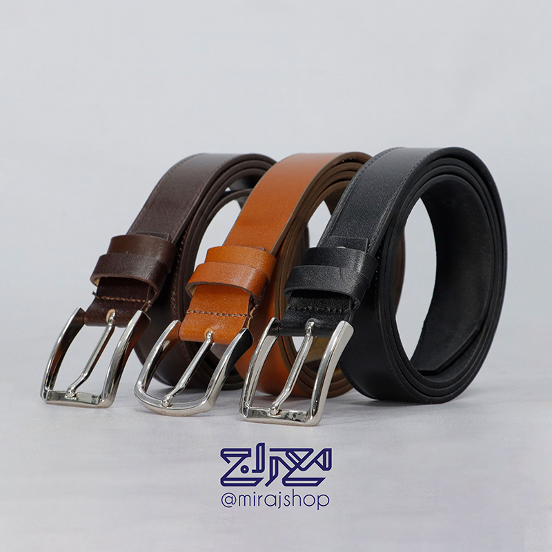 کمربند زبانه دار چرم طبیعی اعلا 1219