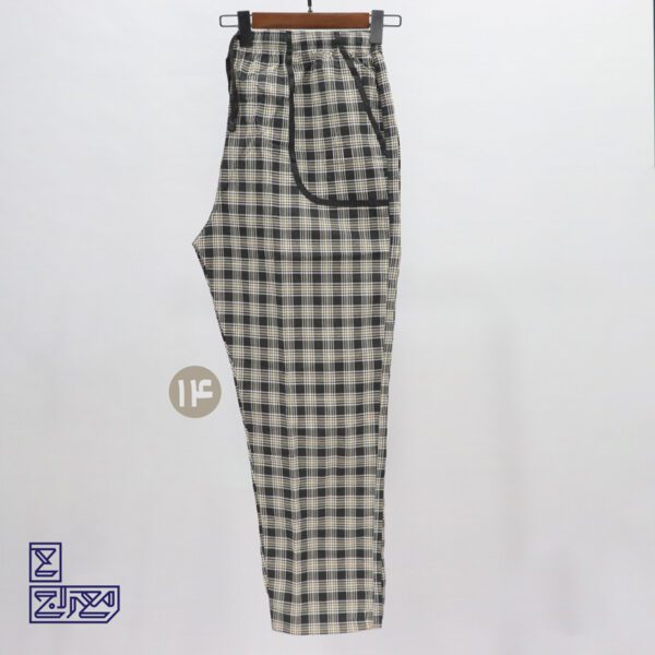 شلوار کتان خانگی 4 خانه