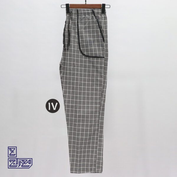 شلوار کتان خانگی 4 خانه