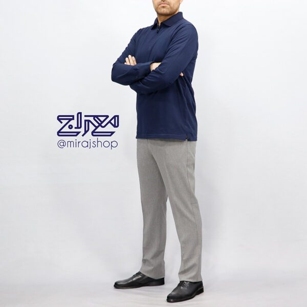 بلوز پنبه نیم زیپ