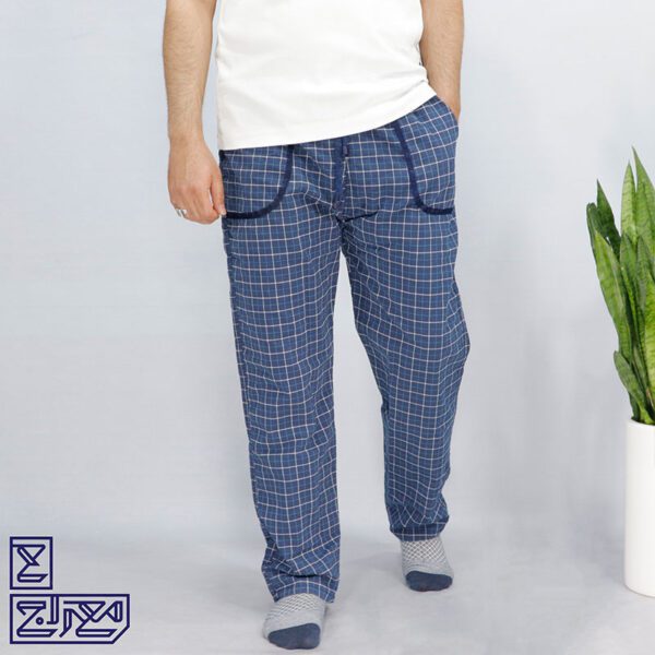 شلوار کتان خانگی 4 خانه