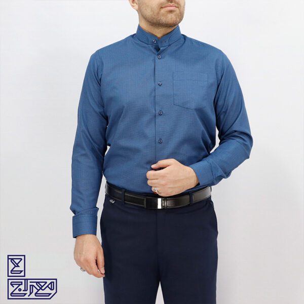 پیراهن تترون یقه دیپلمات دوبل