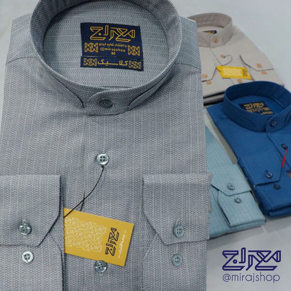 پیراهن تترون یقه دیپلمات دوبل