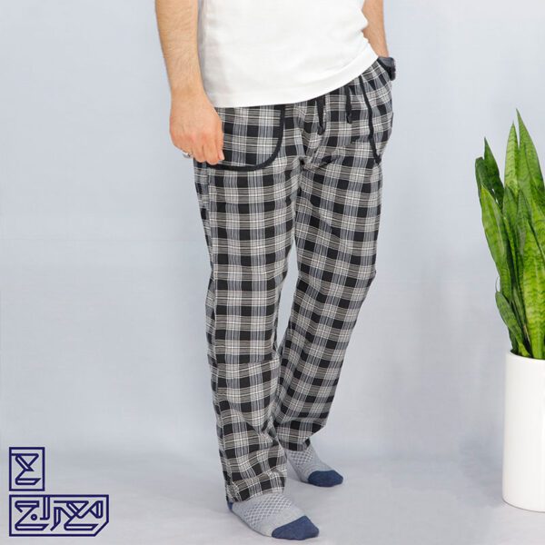 شلوار کتان خانگی 4 خانه