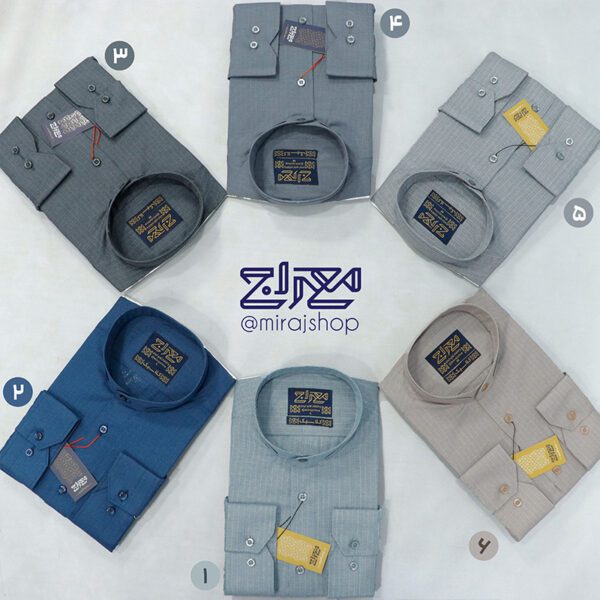 پیراهن تترون یقه دیپلمات دوبل