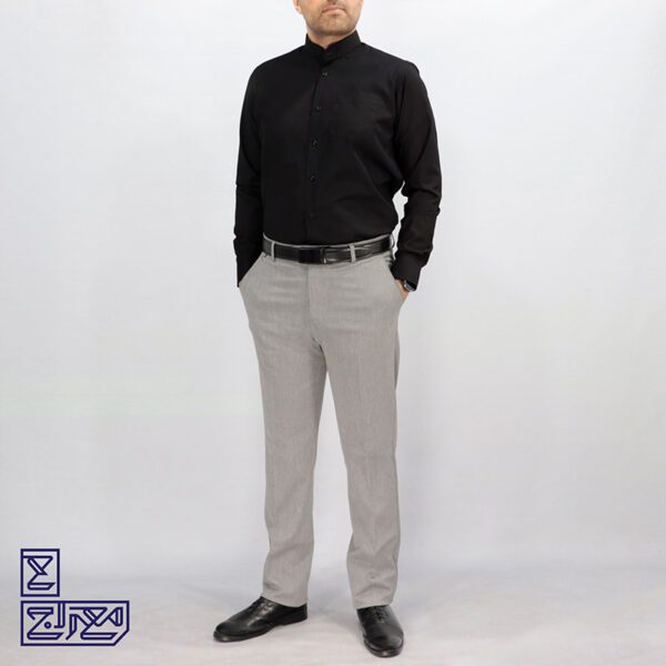 پیراهن مشکی یقه دیپلمات