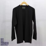 بلوز پنبه مشکی یقه گرد