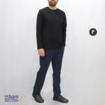 تیشرت مردانه پنبه مشکی یقه گرد