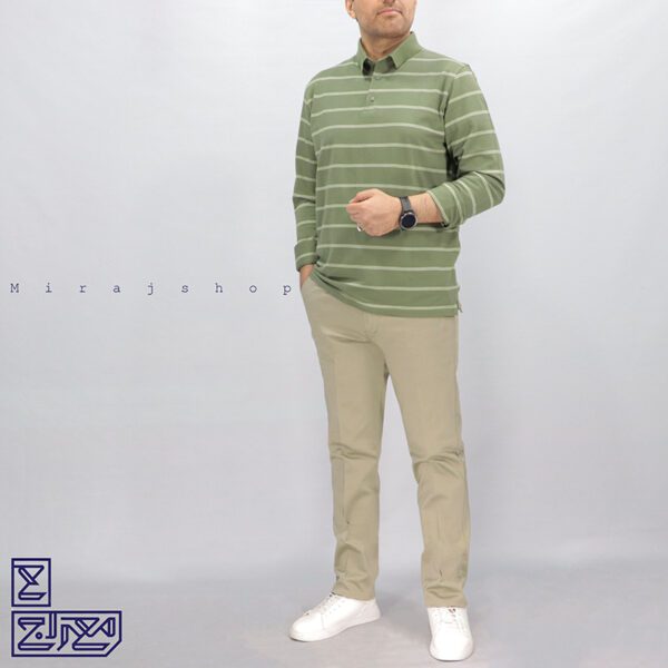 تیشرت‌‌ پنبه‌‌ جودون‌ رینگر آستین دار