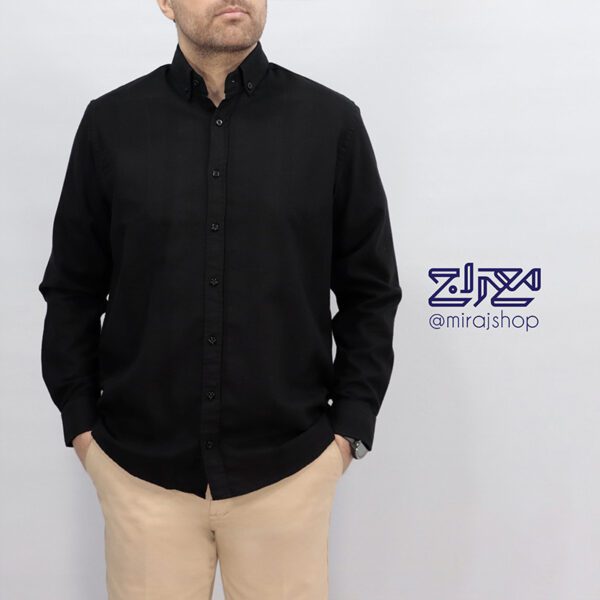 پیراهن پنبه ژاکارد راه راه