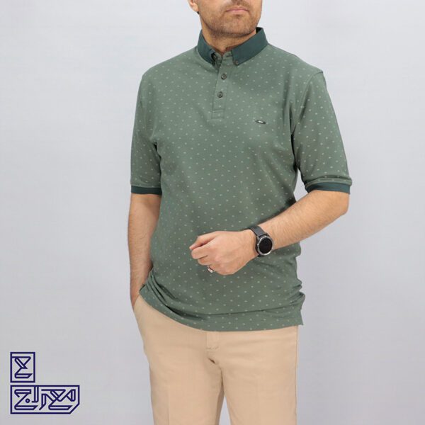 تیشرت پنبه جودون جاپی نقطه ای