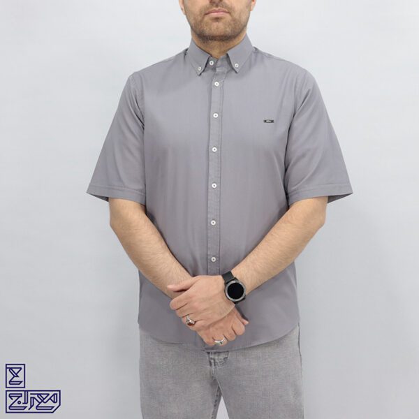 پیراهن کتان آستین کوتاه