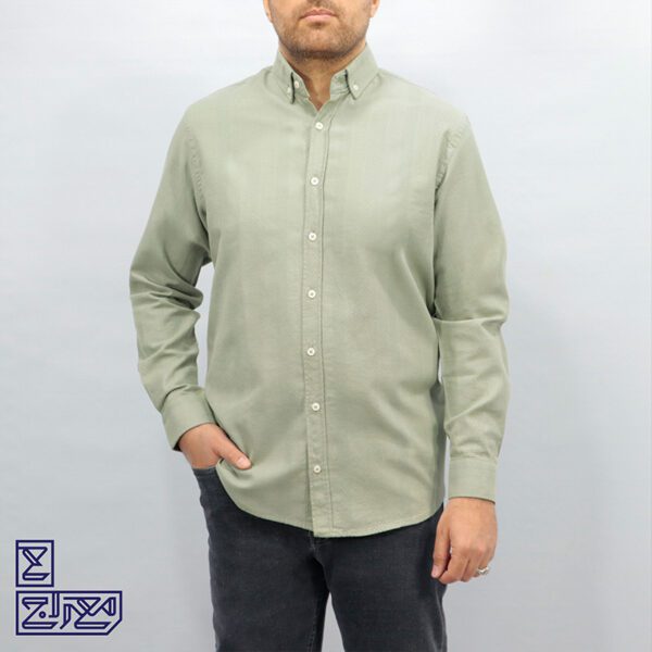 پیراهن پنبه ژاکارد راه راه