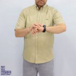 پیراهن کتان آستین کوتاه